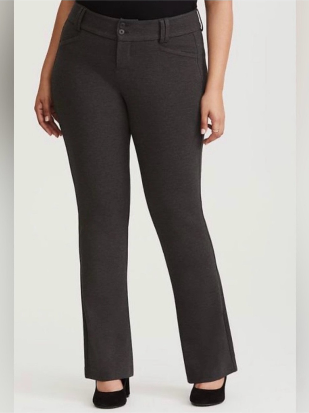 Torrid Studio Signature Stretch Grey Trouser Pants Size 24 NWT
